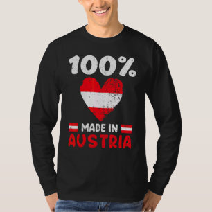 T-shirt 100 Pour Cent Fabriqué En Autriche Garçons Filles