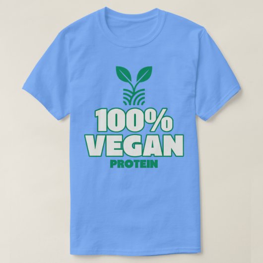 T-shirt 100 protéines végétales (Design devant)