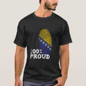T-shirt 100 Proud Bosnia Herzegovina flag for Proud Bosnia (Devant)