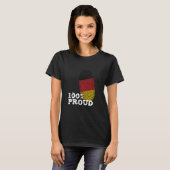 T-shirt 100 Proud Germany fingerprint flag for Proud Germa (Devant entier)
