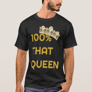 T-shirt 100 Reine Mignonne Tendances Dames
