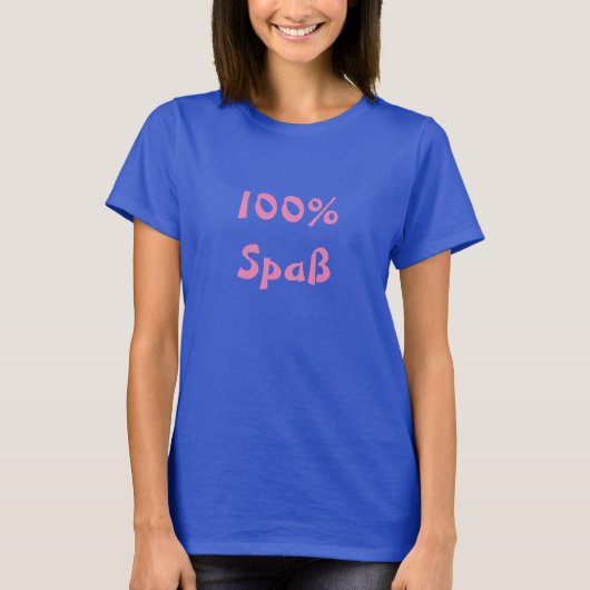 T-shirt 100% Spaß (Devant)