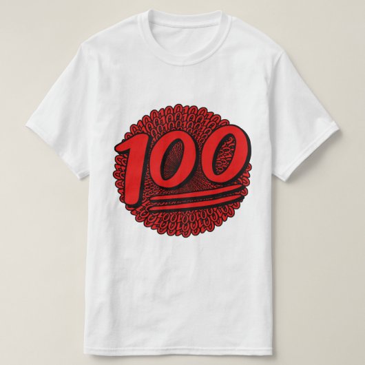 T-shirt 100 sur 100 pour 100 (Design devant)