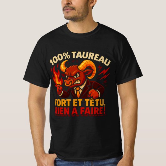 T-SHIRT 100 % TAUREAU (Devant)