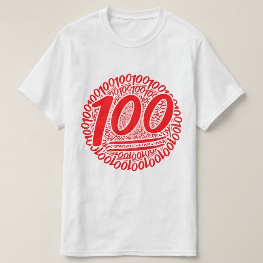 T-shirt 100 tout autour (Design devant)