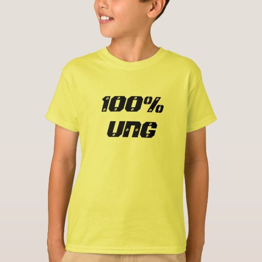 T-shirt 100 % Ung| 100 % Young (Devant)