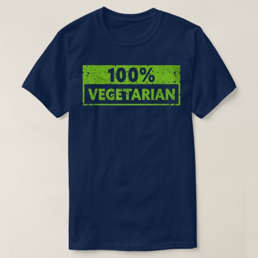 T-shirt 100 Vegetable Vegetarian Plant Funny V (Design devant)