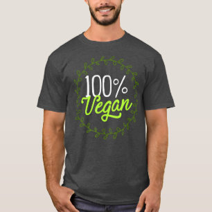 T-shirt 100 Végétarien Awesome Végétarien Plante biologiqu