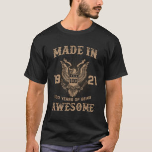 T-shirt 100E Anniversaire Cadeaux Pour Hommes 100 Ans Nés 