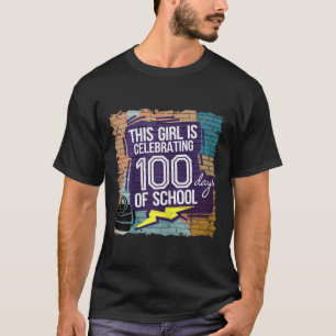 T-shirt 100E Jour Amusant Tenue Pour Les Filles 100 Jours