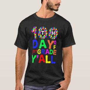 T-shirt 100e Jour De 1re Année Vous Tous Ballons Professeu