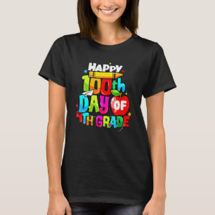 T-shirt 100e jour de la maîtresse de 4e année Enfants Heur