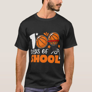 T-shirt 100E Jour De L'École Basketball Enfants 100 Jours 