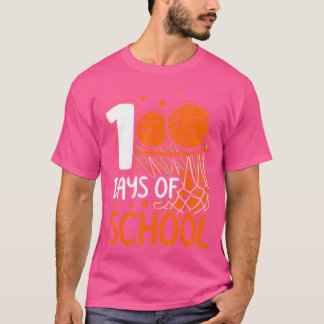 T-shirt 100E Jour De L'École Basketball Enfants 100 Jours 