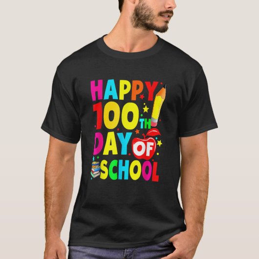 T-shirt 100E Jour De L'École Costume Enseignants 100 Jours (Devant)