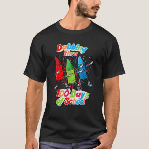 T-shirt 100e Jour De L'École Dabbing Crayon