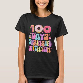 T-shirt 100E Jour De L'École Donut 100 Jours Saupoudrés De