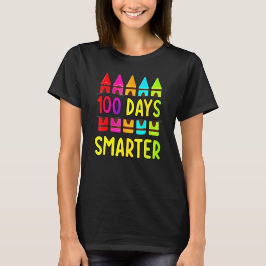 T-shirt 100e Jour De L'École Enseignant 100 Jours Smarter (Devant)