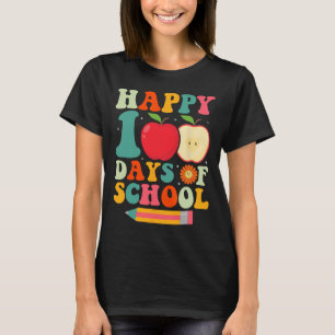 T-shirt 100e Jour De L'École Enseignant Enfants Retro Supe