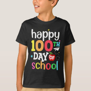 T-shirt 100e Jour de l'école Enseignants Enfants filles ga