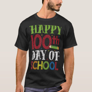 T-shirt 100e Jour de l'école Enseignants Enfants filles ja