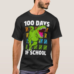 T-shirt 100e Jour de l'école garçons Enfants Dino 100 Jour