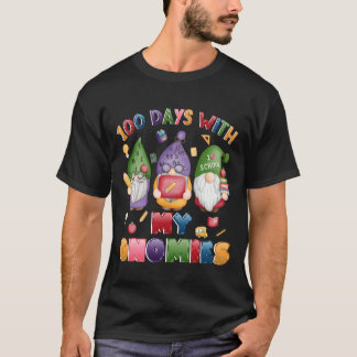 T-shirt 100E Jour De L'École Gnome Enseignants Étudiants 1