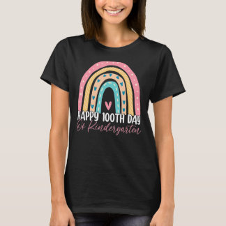 T-shirt 100e Jour De L'École Maternelle Professeur Rainbow