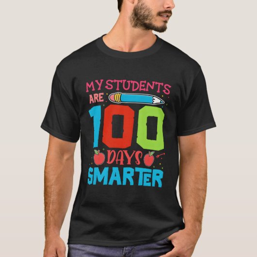 T-shirt 100E Jour De L'École Mes Élèves Sont 100 Jours Sme (Devant)
