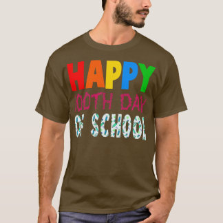 T-shirt 100e jour de l'école pour enseignants garçons fill