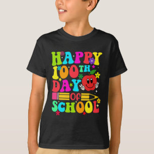T-shirt 100e Jour De L'École Rétro 100 Jours Enseignant Ét