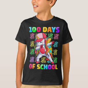 T-shirt 100e Jour de l'école Unicorne pour les filles Enfa