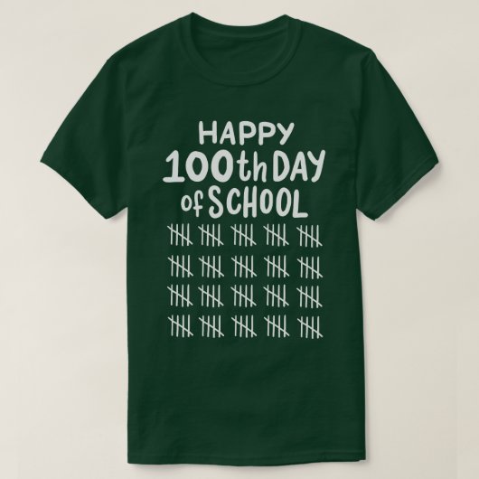 T-shirt 100e jour de l'enseignant élève 1 (Design devant)