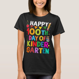 T-shirt 100E Jour De Maternelle Joyeux 100 Jours De L'Écol