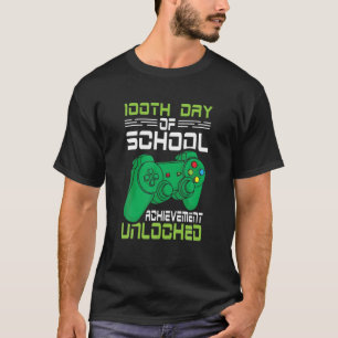 T-shirt 100E Jour De Réussite De L'École Déverrouillée Pou