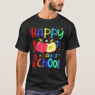 T-shirt 100e jour d'école enseignant enfant enfant heureux