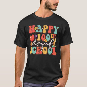 T-shirt 100e jour d'école enseignant enfants enfant heureu