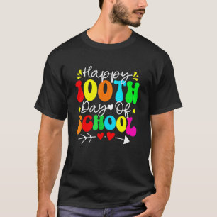 T-shirt 100e jour d'école enseignant enfants enfant heureu