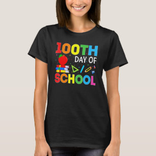 T-shirt 100e jour d'école enseignants enfant filles cool 1