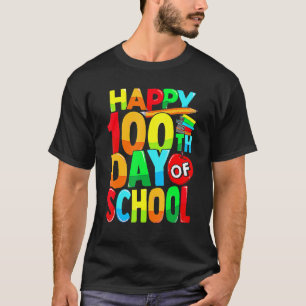 T-shirt 100e jour d'école enseignants femmes filles 100 jo