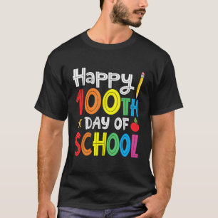 T-shirt 100E Jour Des Enseignants De L'École Enfant Joyeux