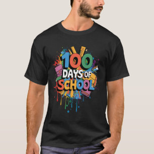 T-shirt 100e jour drôle tenue enseignant & élève 100 D