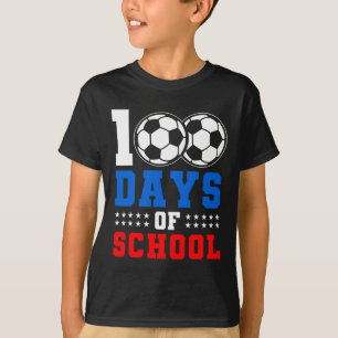 T-shirt 100e Jour Étudiants Garçons Filles Football Amour 
