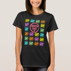 T-shirt 100e Jour Rainbow Lines Marque 100 Jours De Sc