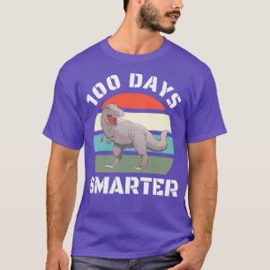 T-shirt 100e Jours Dinosaur intelligent Dinosaure Drôle ca