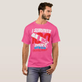 T-shirt 100E Plongée Diver Drapeau Drôle Drôle Plongée Scu (Devant entier)