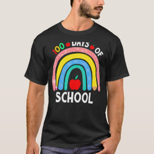 T-shirt 100ème Jour De L'École Enseignants Garçons Filles