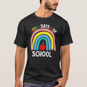 T-shirt 100ème Jour De L'École Enseignants Garçons Filles