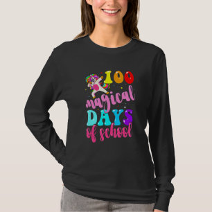 T-shirt 100ème Jour De L'École Unicorne 100 Jours Magiques
