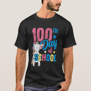 T-shirt 100ème Jour De L'École Unicorne Enseignant Enfants
